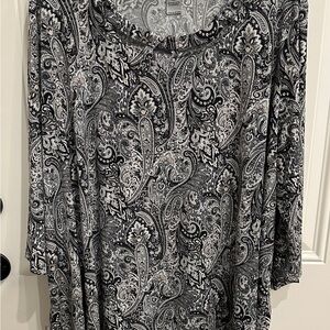 Black & White Paisley Tunic